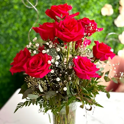 Dozen Roses Bouquet - Pink