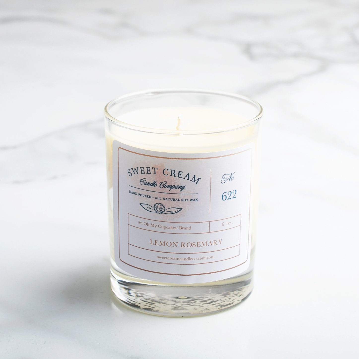 Lemon Rosemary Soy Candle – 6 oz
