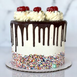 Caramel Hot Fudge Sundae Cake