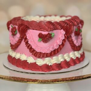Vintage Valentine Cake